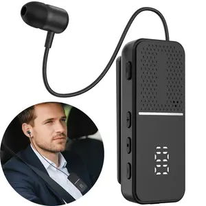 Clip-on wireless Bluetooth earphones, retractable Bluetooth earphones, noise-canceling wireless Bluetooth earphones, wireless Bluetooth driving earphones, suitable for sports, business, and drivers