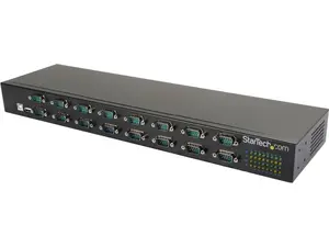 StarTech.com ICUSB23216FD USB to Serial Hub - 16 Port - COM Port Retention - Rack Mount and Daisy Chainable - FTDI USB to RS232 Hub