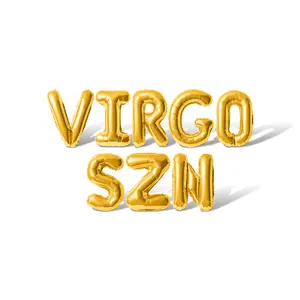 Letter Balloons - VIRGO SZN 16" Inch Alphabet Letters Foil Mylar Balloon Birthday Party Banner