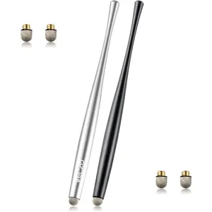 Stylus Pen Combo Universal Capacitive Touch Screen 2 Packs with 4 Replacement Fiber Fine Tips for Tablet iPad, , ,  Surface Pro, ,  and More Android Phones