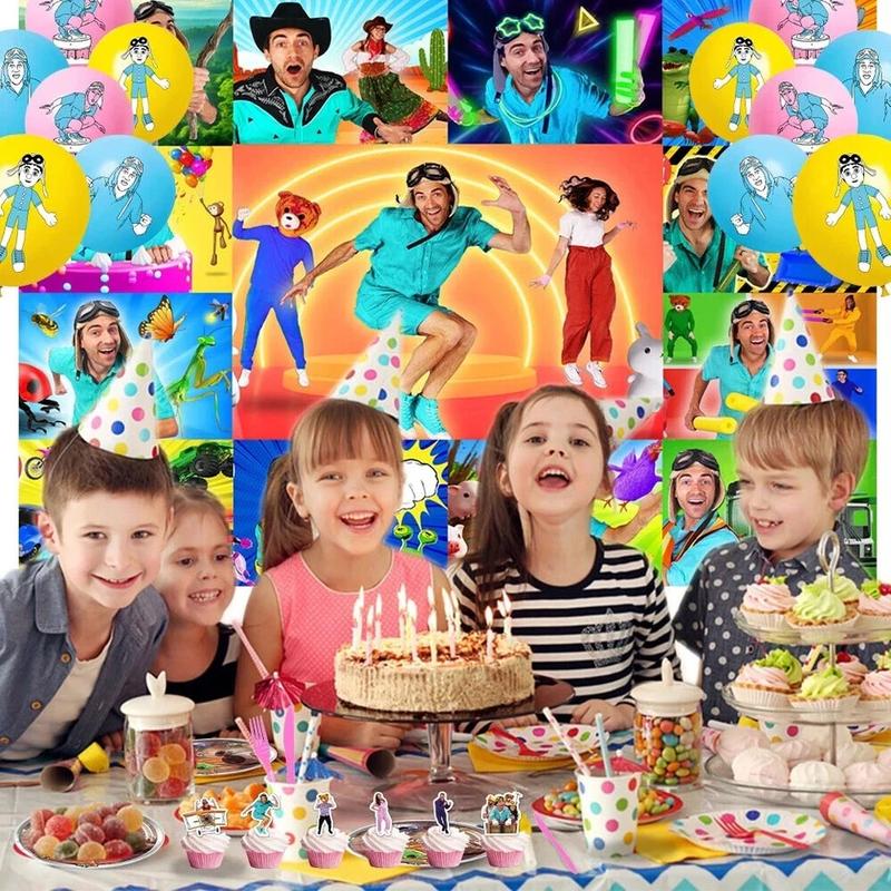 Danny Go Party Supplies Birthday Décor Set with Large Banner Balloons ...