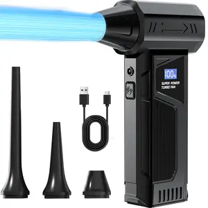 High-Power Cordless Air Duster, Portable Air Blower, 110,000 Rpm Electric Blower, 4-Speed Adjustable, 4000mah Battery, Ideal for Keyboard & Car Cleaning