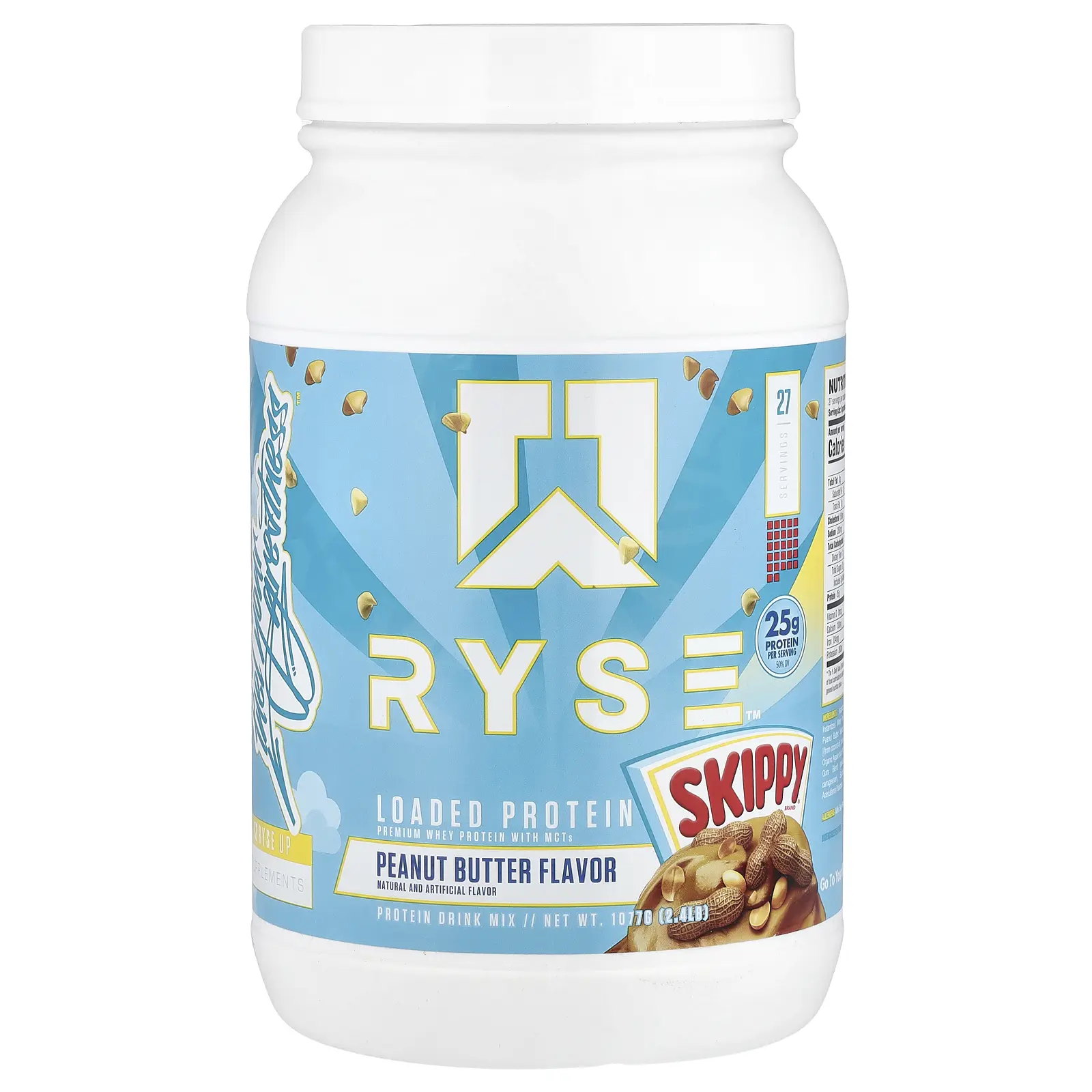 RYSE Loaded Protein, Skippy® Peanut Butter, 2.4 lb (1,077 g)