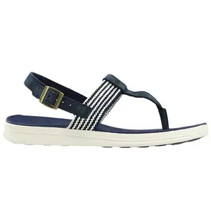 Sperry Womens Adriatic T-Strap Casual Sandals Casual Low Heel 1-2" - Blue