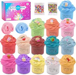 Summer Spring Gift Butter Slime Kit, 14 Pack Mini Scented Slime, Party Favor Supplies, Soft and Stretchy, Party Favors for Girls Boys, Birthday Gifts for Kids, Sludge Toy