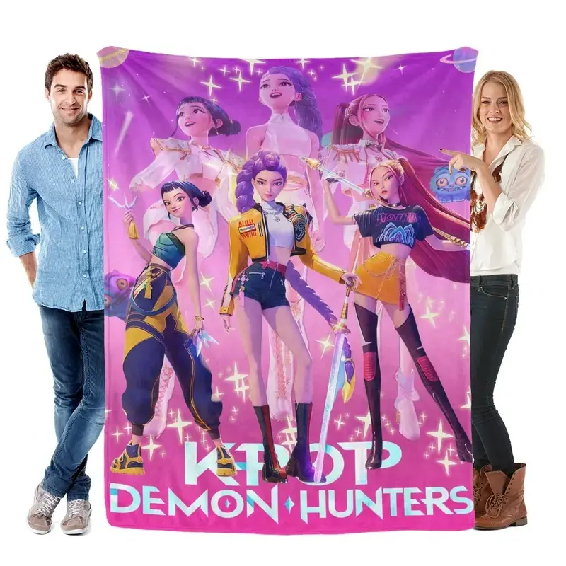 Dreamy Stylized Celebrity Portrait Pattern Flannel Throw Blanket, soft snug fabric for bedroom, sofa, travel and camping, friendly to adults and children, exquisite decorative blanket that works as a thoughtful gift for various holiday occasions