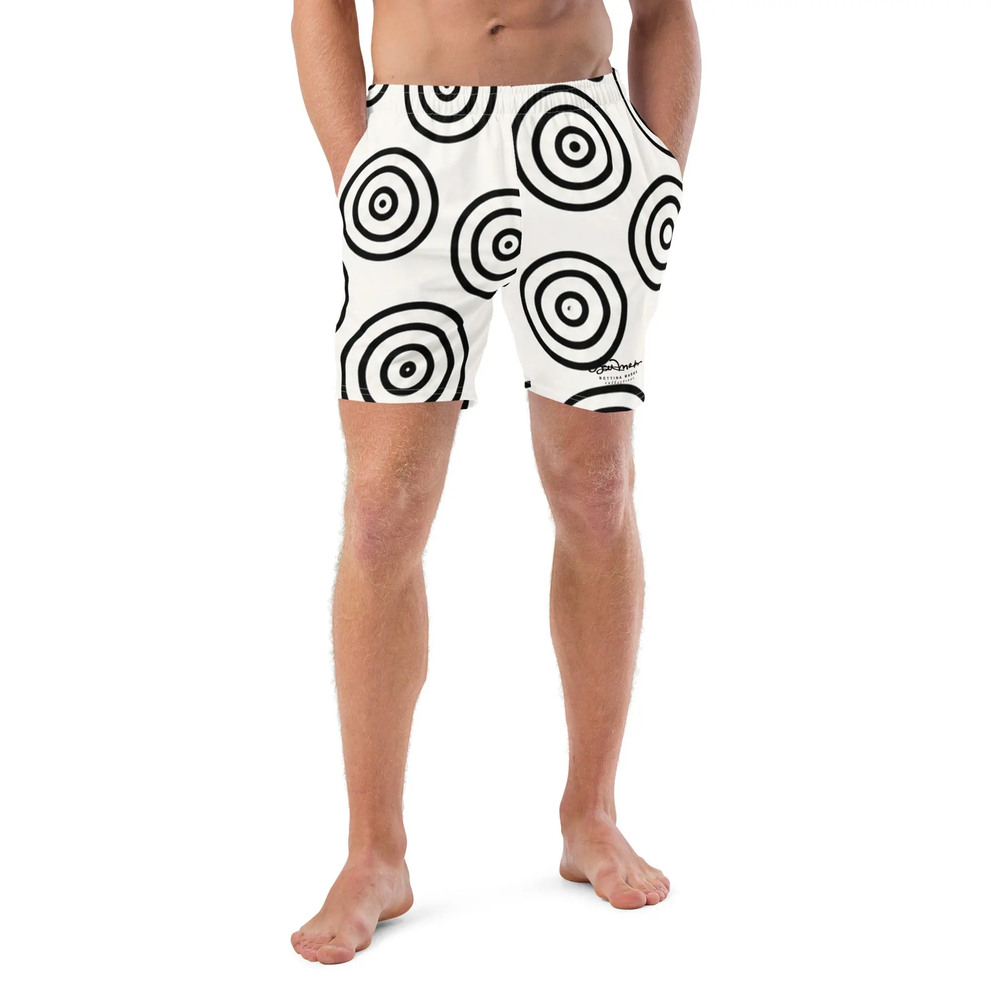 B&W Target Recycled Swim Trunks