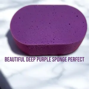 Deep Purple Oval DIY Grout Sponge - Perfect for Cleaning and Grouting - Soft and Durable