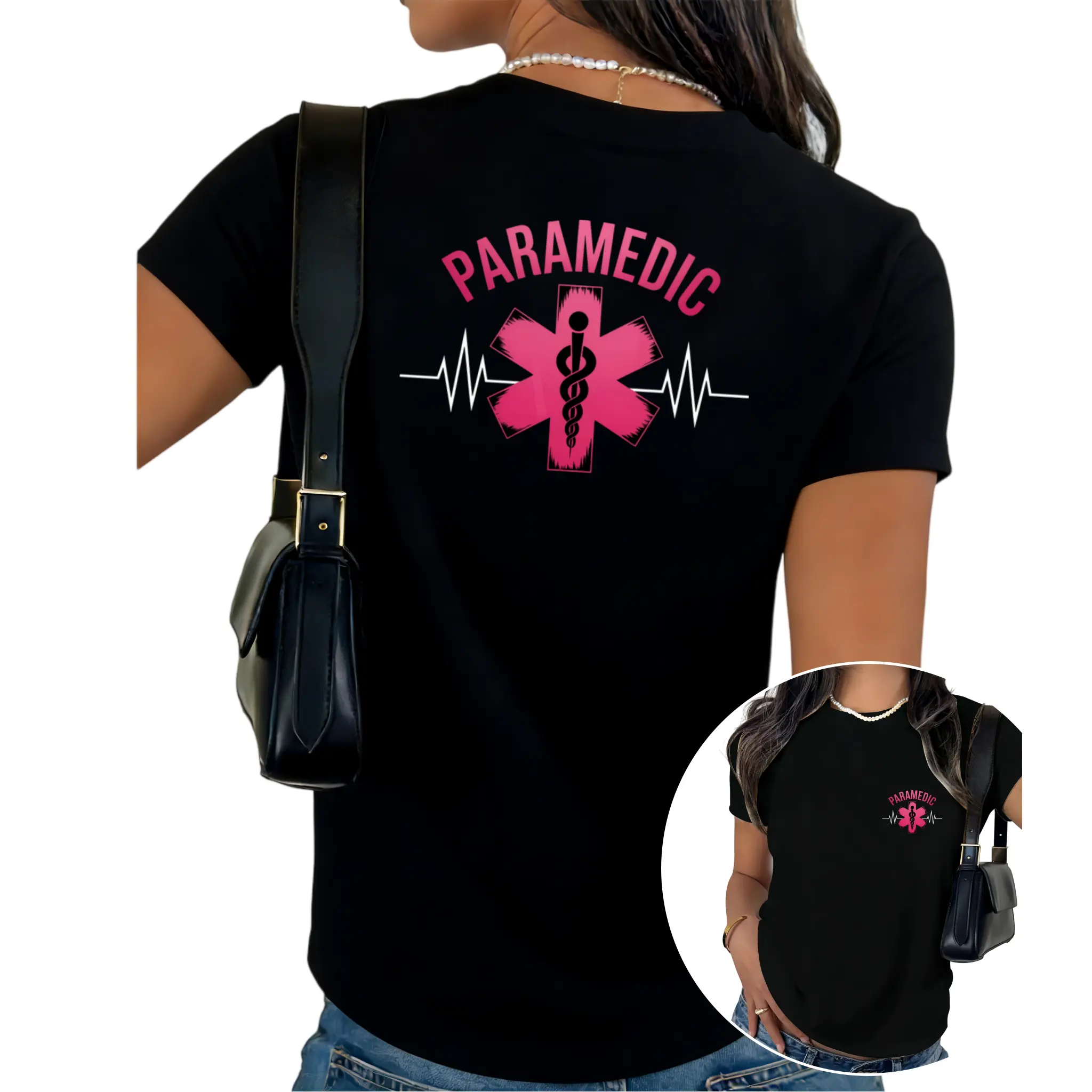 Paramedic First Responder Casual Summer Tee, Ambulance Medical Staff Daily Outfit,funny graphic tee,summer graphic tees,tee