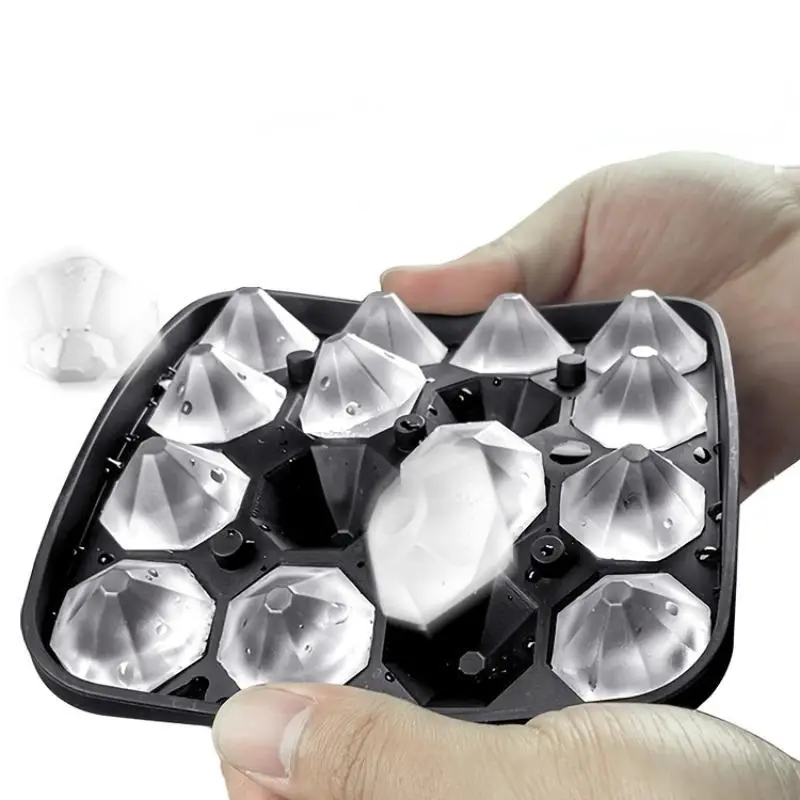 Diamond Shaped Ice Cube Mold, 1 Count 16-grid Ice Cube Tray, Ice Ball Maker for Freezer, Kitchen Accessories