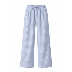 Blue Tide Stripe Linen Pants