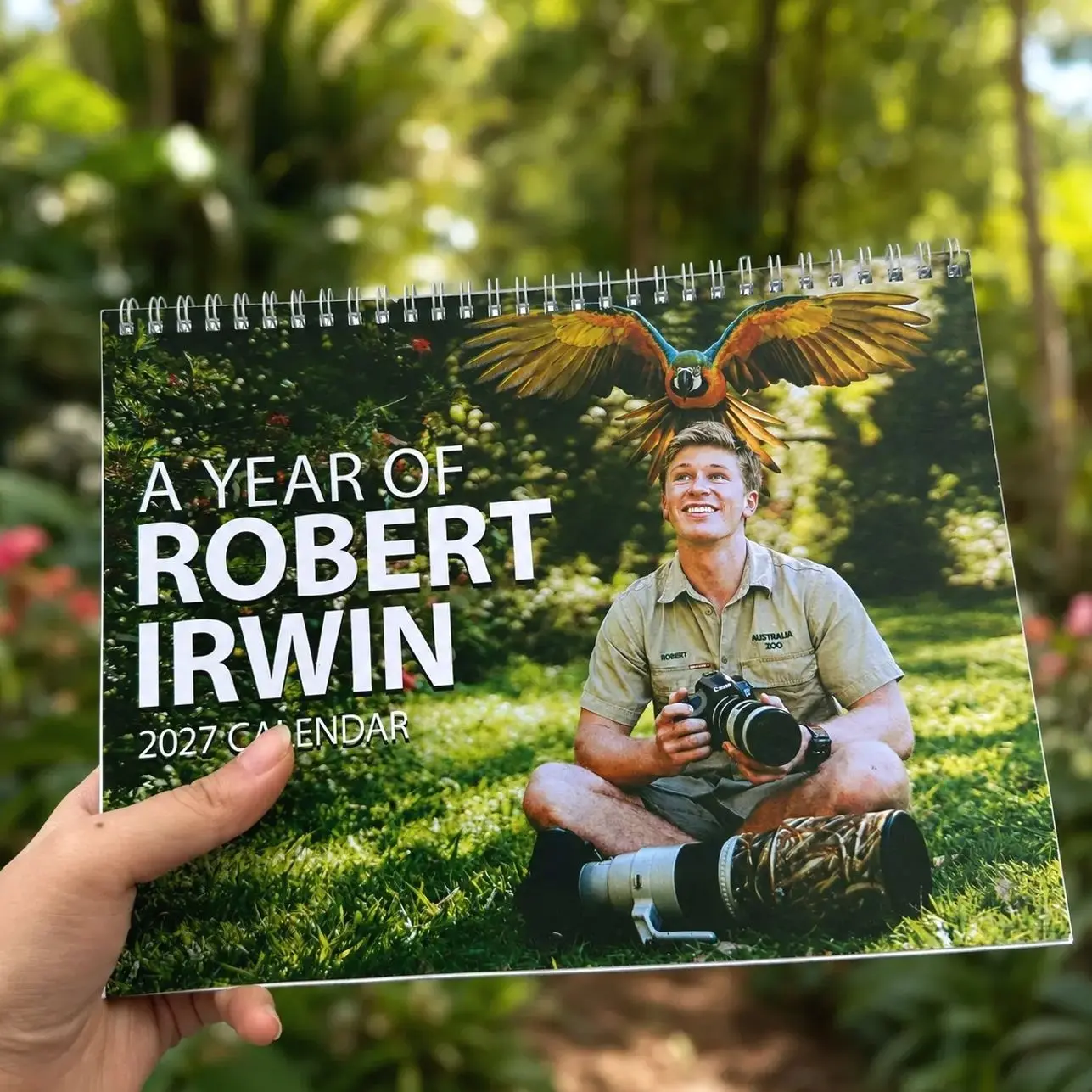 Robert Irwin 2027 Wall Calendar – Inspiring Wildlife Photography Calendar, Nature Wall Decor