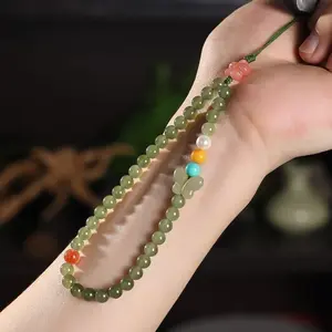 Handmade  Crystal Beaded Charm Cell Phone Camera Lanyard, Hands-Free Wrist Strap, Phone Chain String, Keychain Decor for Walle