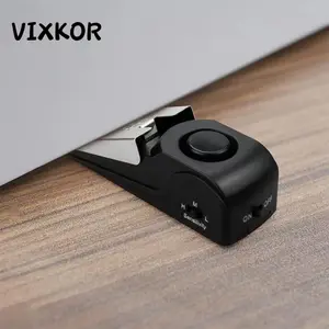 Portable Door Block Safety Alarm Motion Detection Entrance Warning Device Wireless Battery Operated Easy Installation Ideal For Travel Trips Home Dorm Apartment Indoor Anti-Break-In Personal Security Tool--VIXKOR