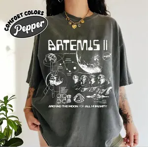 Comfort Color Artemis II NASA Mission T-Shirt Vintage