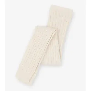 Cream Cable Knit Tights