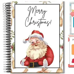 Christmas Gift Card Book, Festive Diy Spiral Bound Gift Card Book, Christmas Gift Card Book, 5x7 Inch Colorful Spiral Bound Card Book , Christma Gift Cards Books Holder, DIY Personalized Xmas Gifts for Family, Friends, Students, TikTokShopBlackFriday