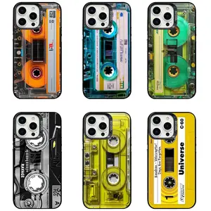 Old School Cassette Tape Anti-Scratch Phone Case for iPhone Series (17/16/15/14/13/12/11 Pro Max/Pro/Plus) - Multi-Model iOS Accessories, Ideal Vintage Trendy Birthday Present