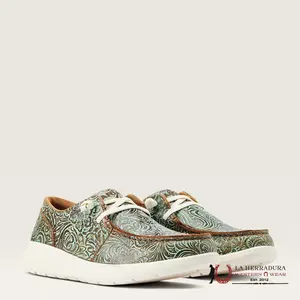 ARIAT WOMENS HILO VINTAGE TURQ FLORAL EMBOSS- 10044588