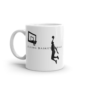 Ceramic Coffee Mug - Basketball Flying white Coffee Mug - Coffee Cup - Basketball Mugs - Jordan Mug