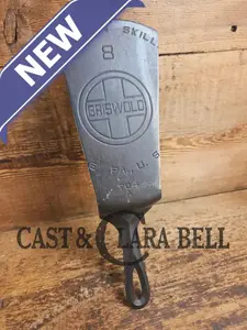 Custom #8 704 Griswold Cast Iron Skillet Spatula.  Reclaimed from 1930's Griswold Block EPU skillet.  Awesome gift for the griller! SC24