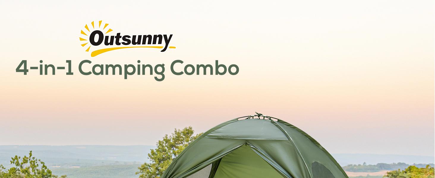 #Summervibes Outsunny 1/2 Person Foldable Camping Cot with Tent, Bedspread, Thick Air Mattress, 4-In-1 Elevated Camping Bed for Outdoor Hiking, Picnic, Travel,summerwins #Summervibes Outsunny 1/2 Person Foldable Camping Cot with Tent, Bedspread, Thick Air Mattress, 4-In-1 Elevated Camping Bed for Outdoor Hiking, Picnic, Travel,summerwins