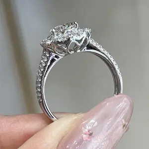 9K Gold Lab-Grown Diamond Ring/ 1.138ct + 1.075ct/LF5170
