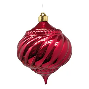 6" (150mm) Commercial Shatterproof Ball Ornament - Sonic Red Onion