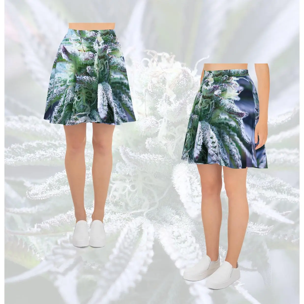 Frosty Purps Skater Skirt