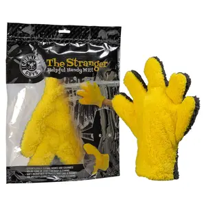 CHEMICAL GUYS The Stranger Helpful Handy Mitt – Five‑Finger Wash & Detailing Glove That Conforms to Your Hand, Reaches Tight Cracks & Crevices, Holds Tons of Suds, Cleans Wet or Dry, Ideal for Wheels, Vents & Interior Dusting
