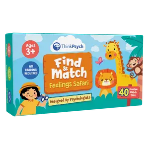 Find & Match – Feelings Safari Card Game for Kids Ages 3+
