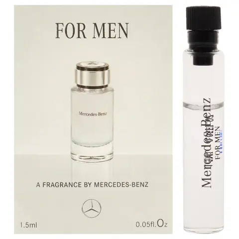 Mercedes-Benz Bold Scent for Men - 0.05 oz Woody Amber Concentrated Oil Perfume Mini Vial - Fierce Cologne Spray with Pear & Geranium Notes - Regular Edition