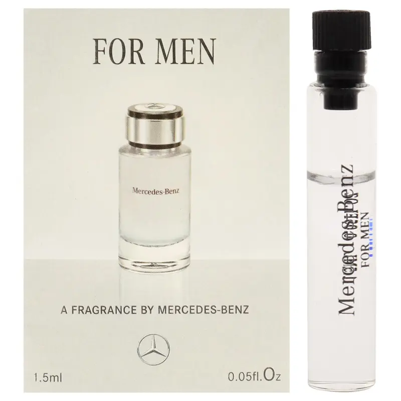 Mercedes-Benz Bold Scent for Men - 0.05 oz Woody Amber Concentrated Oil Perfume Mini Vial - Fierce Cologne Spray with Pear & Geranium Notes - Regular Edition