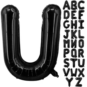 40” Black Letters: U