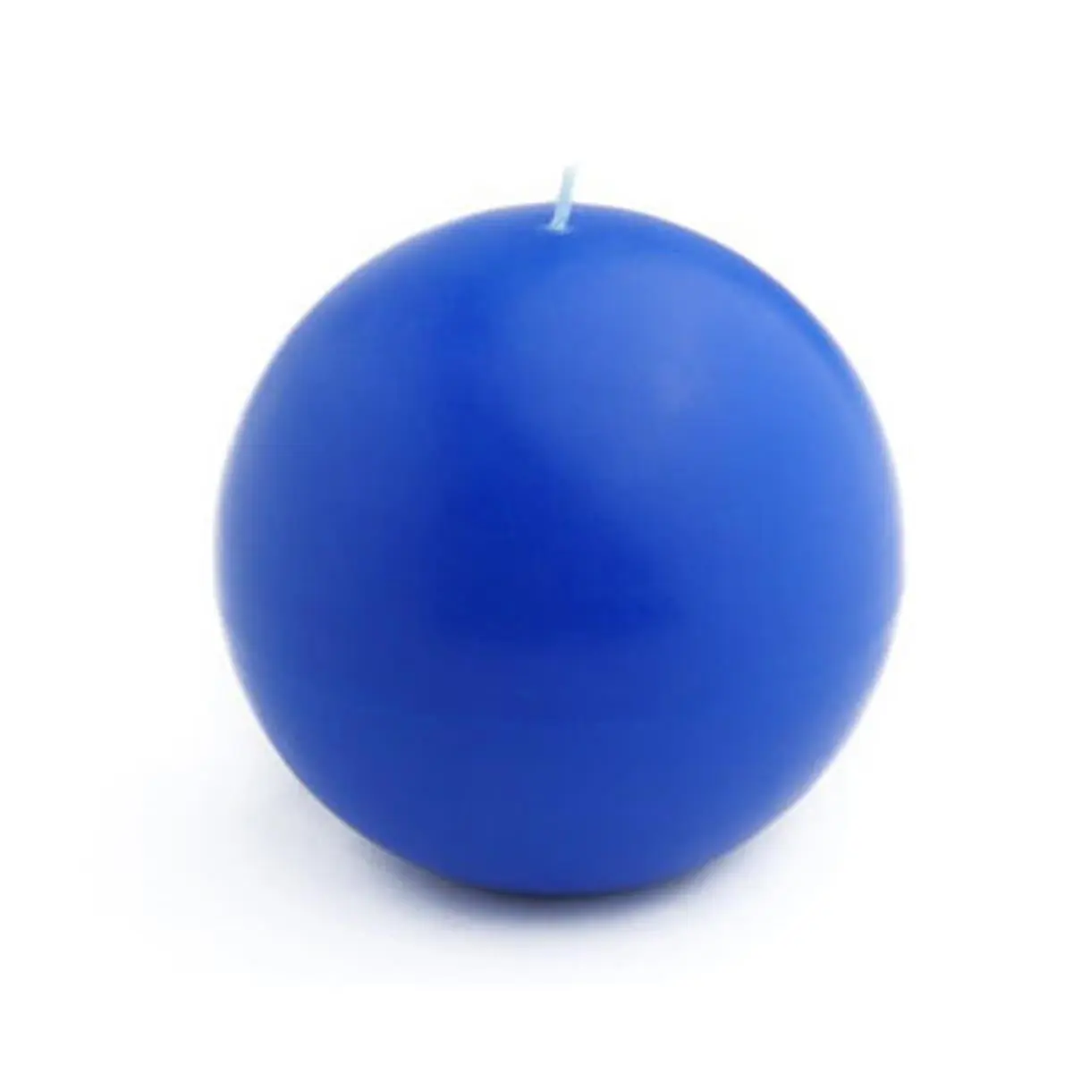Zest Candle CBZ-031 4 in. Unscented Blue Ball Candles - 2pc Box, Home Decor for Room