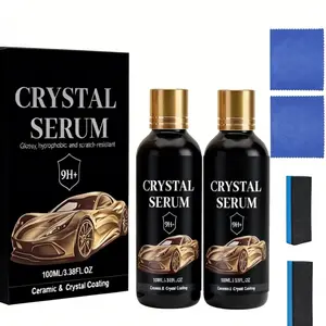 100ML PTZ Crystal Serum – Advanced Graphene Ceramic Coating for Cars,9H Graphene Coating for Auto Car Detailing (2PCS)