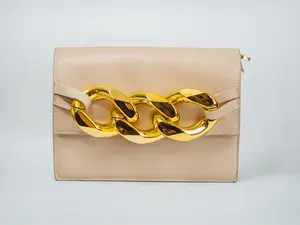 Lola Crossbody Bag- Beige Plain