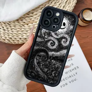 Compatible for iPhone 16 E Pro Max 15 Plus 14 13 12 11 XS XR Case Nightmare Starry Night Soft TPU Shockproof Protective CASE