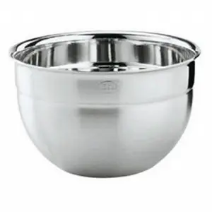 212 MAIN 16 Qt. Deep Stainless Steel Round Professional Mixing Bowl - Tableware Serving Bowl with Deep Shape, Heat Resistance, Pouring Rim for Pottery & Ceramics DIY Projects, Serving Bowls