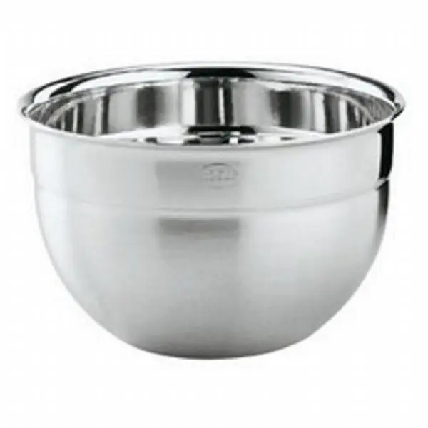 212 MAIN 16 Qt. Deep Stainless Steel Round Professional Mixing Bowl - Tableware Serving Bowl with Deep Shape, Heat Resistance, Pouring Rim for Pottery & Ceramics DIY Projects, Serving Bowls