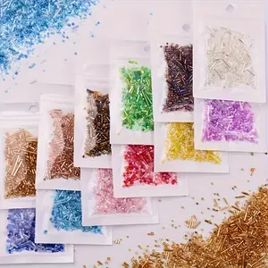 [1500 Glass Beads] 1500 Mixed Style Mixed Color Glass Rice Beads | 1.05oz For DIY Jewelry Making, Bracelet Necklace Earrings Accessories | For Everyday Wear Or Parties, Ideal Gifts For Friends And Family