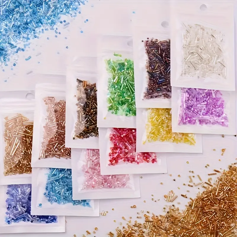 1500 Mixed Style & Color Glass Rice Beads DIY Jewelry Kit - Beadable Beading Supplies, Glass Beads Kits, 1.05oz for Bracelet/Necklace Projects, Ideal Gifts for Friends, Summer-Themed Accessory, Beadable Beading Kits