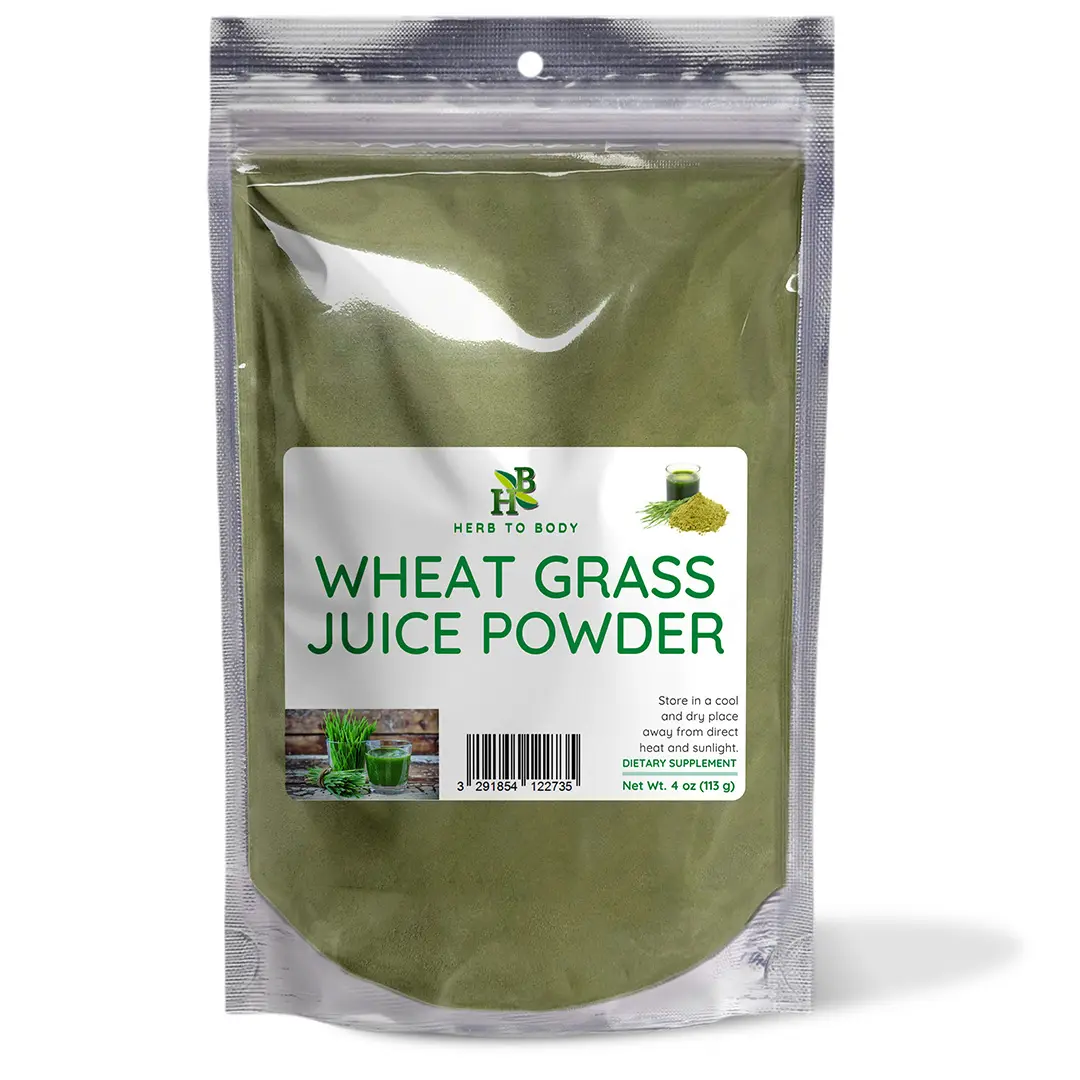 Wheat Grass Juice Powder - 4oz for Tea, Juice, Beverage | Herb To Body