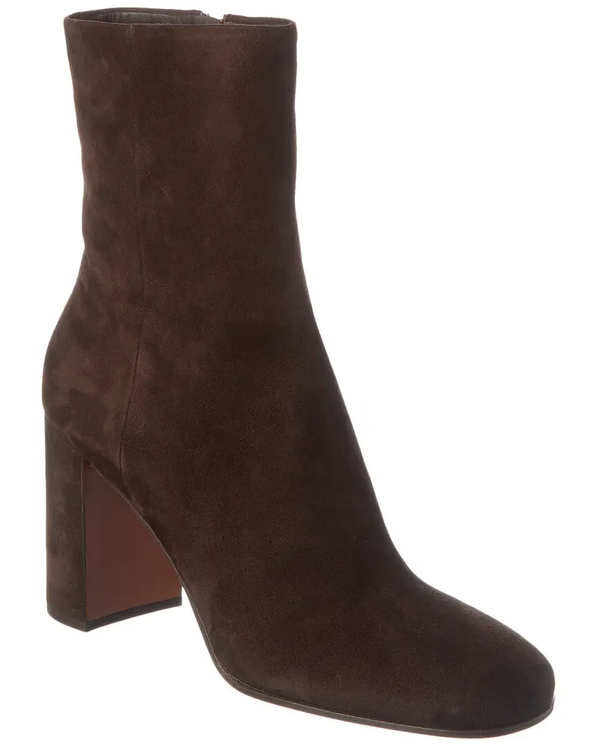 Prada Logo Suede Bootie