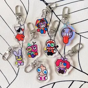 The Amazing Digital Circus Keychain, tadc charm, TADC Acrylic Keychains | Amazing Digital Circus | Pomni, Jax, Kinger, Caine, Ragatha, Gangle, Zooble, Bubble