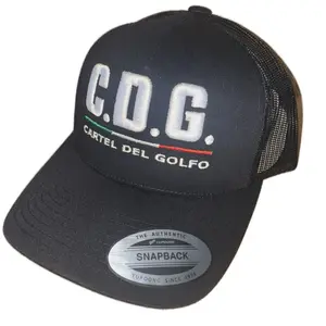 LOS DEL GOLFO GORRA NEGRA TRUCKER BASEBALL HAT