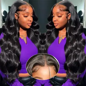 28" 5x5 HD Lace Closure Wigs Human Hair, Pre Plucked & Pre Cut, 180% Density, Body Wave, Glueless Wear & Go Lace Front Wig