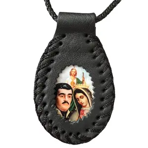 Guadalupe, St Jude, Malverde Scapular Necklace