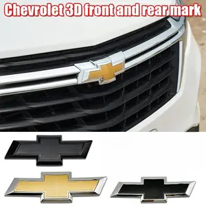 Chevrolet Car Front Hood Emblem & Rear Trunk Sticker, Fits Classic Cruze, Malibu Xl, Spark, Trax, Captiva, Aveo, Sonic, Cruze