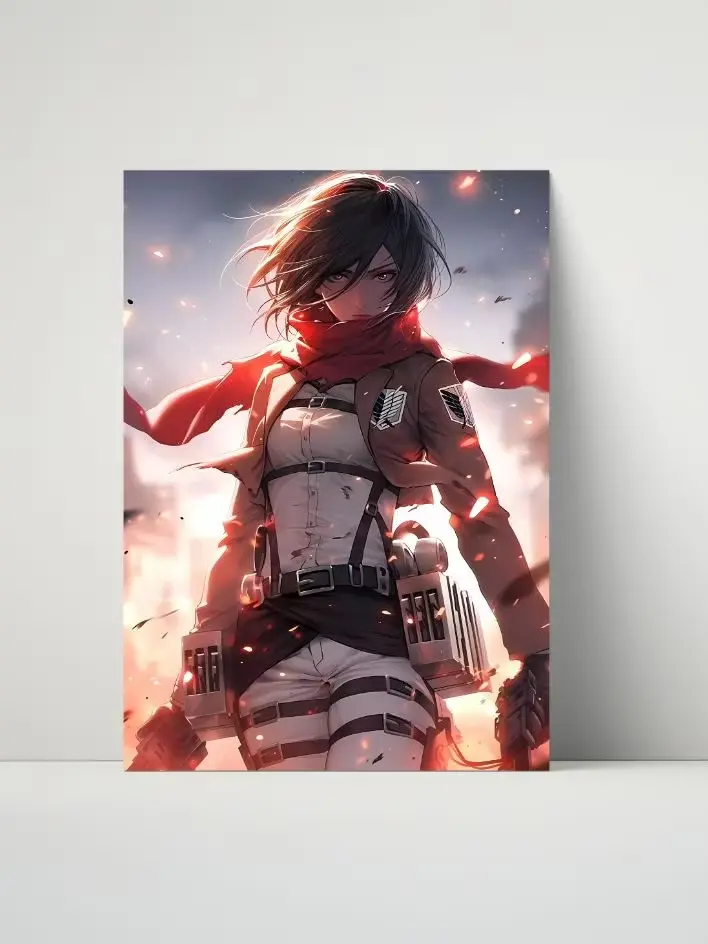 Attack on Titan - Mikasa Ackerman Battle-Ready Metal Print (8" x 10")